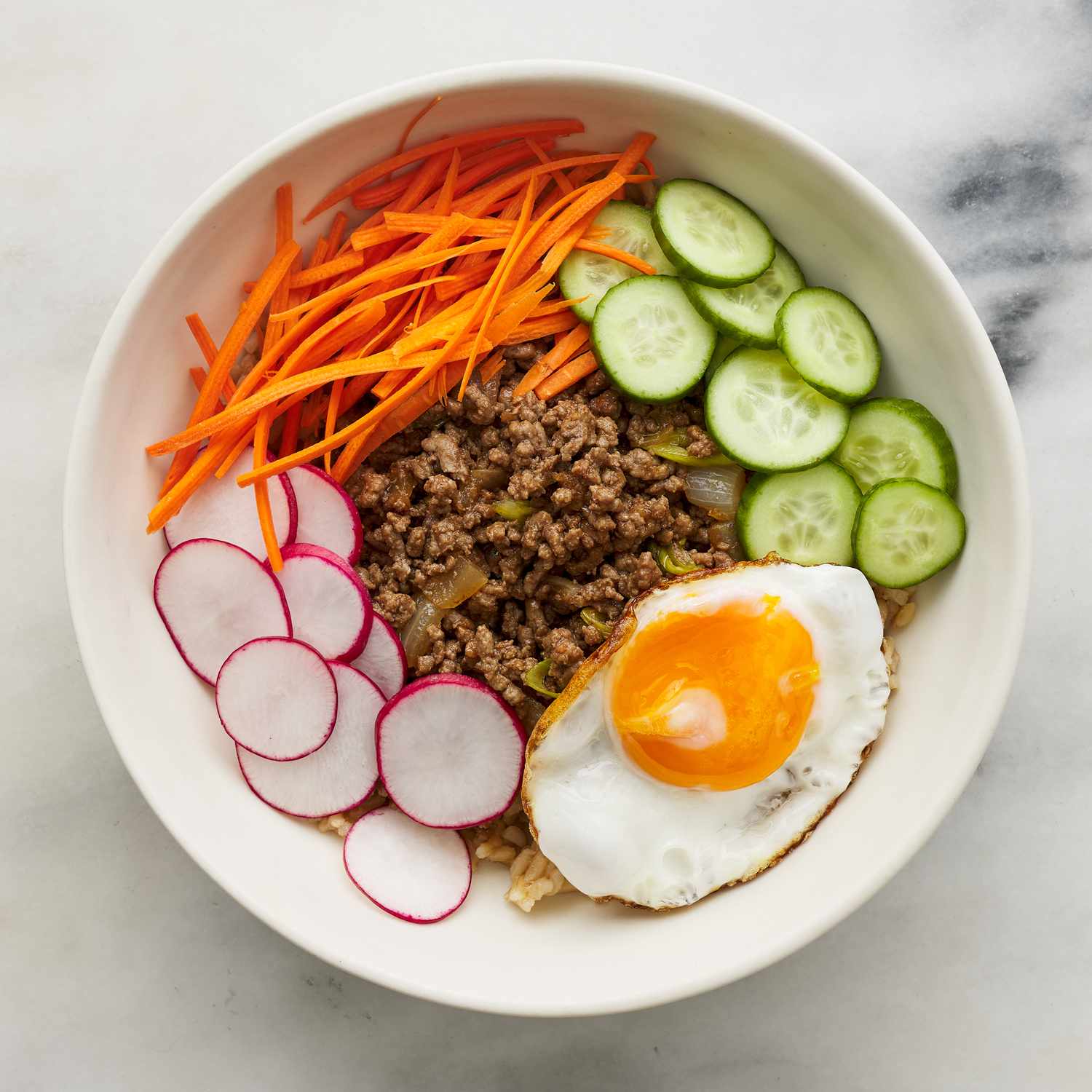 GoogLeNet-Inspired Layered Vegetable Rice Bowl