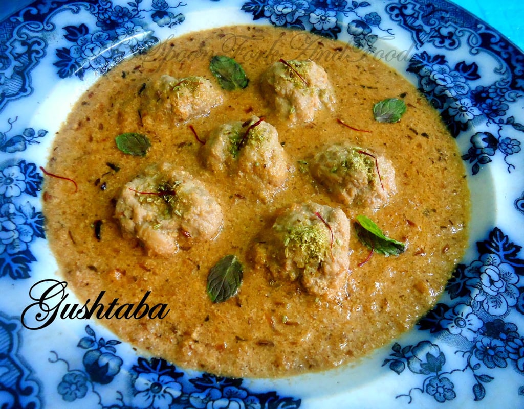 Steamed Gushtaba Meatball Curry with Yogurt and Kashmiri Spices
