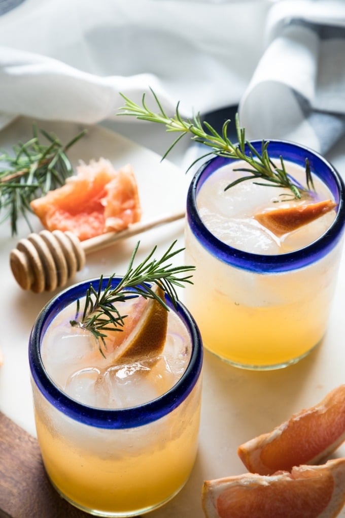Honeyed Grapefruit Gin Martini