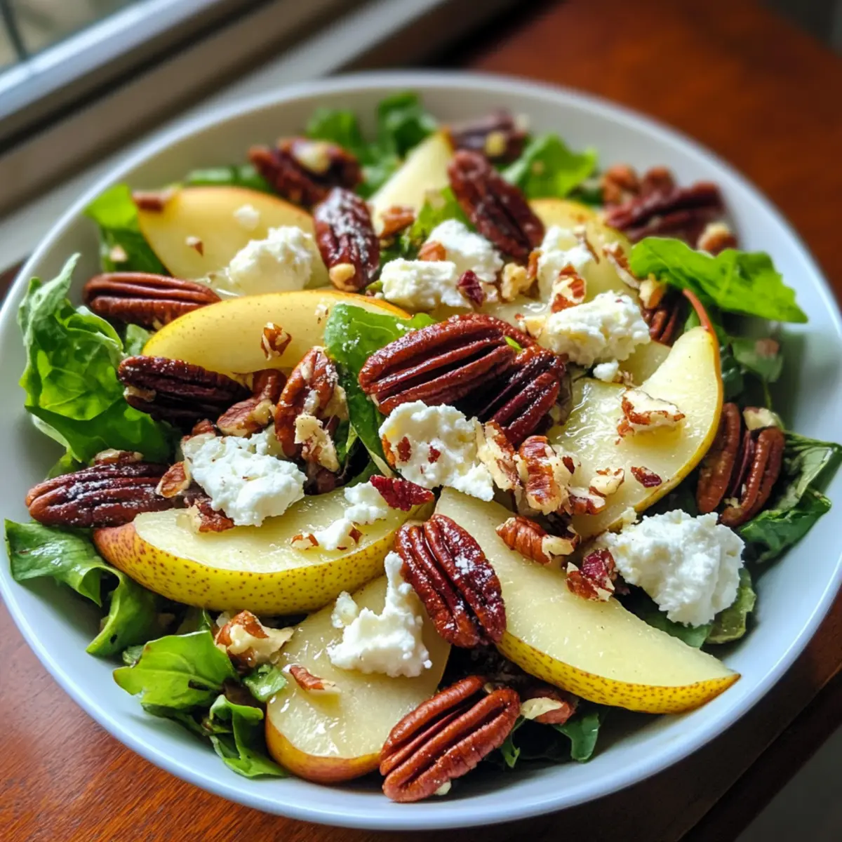 Stone Fruit and Goat Cheese Salad with Toasted Pecans