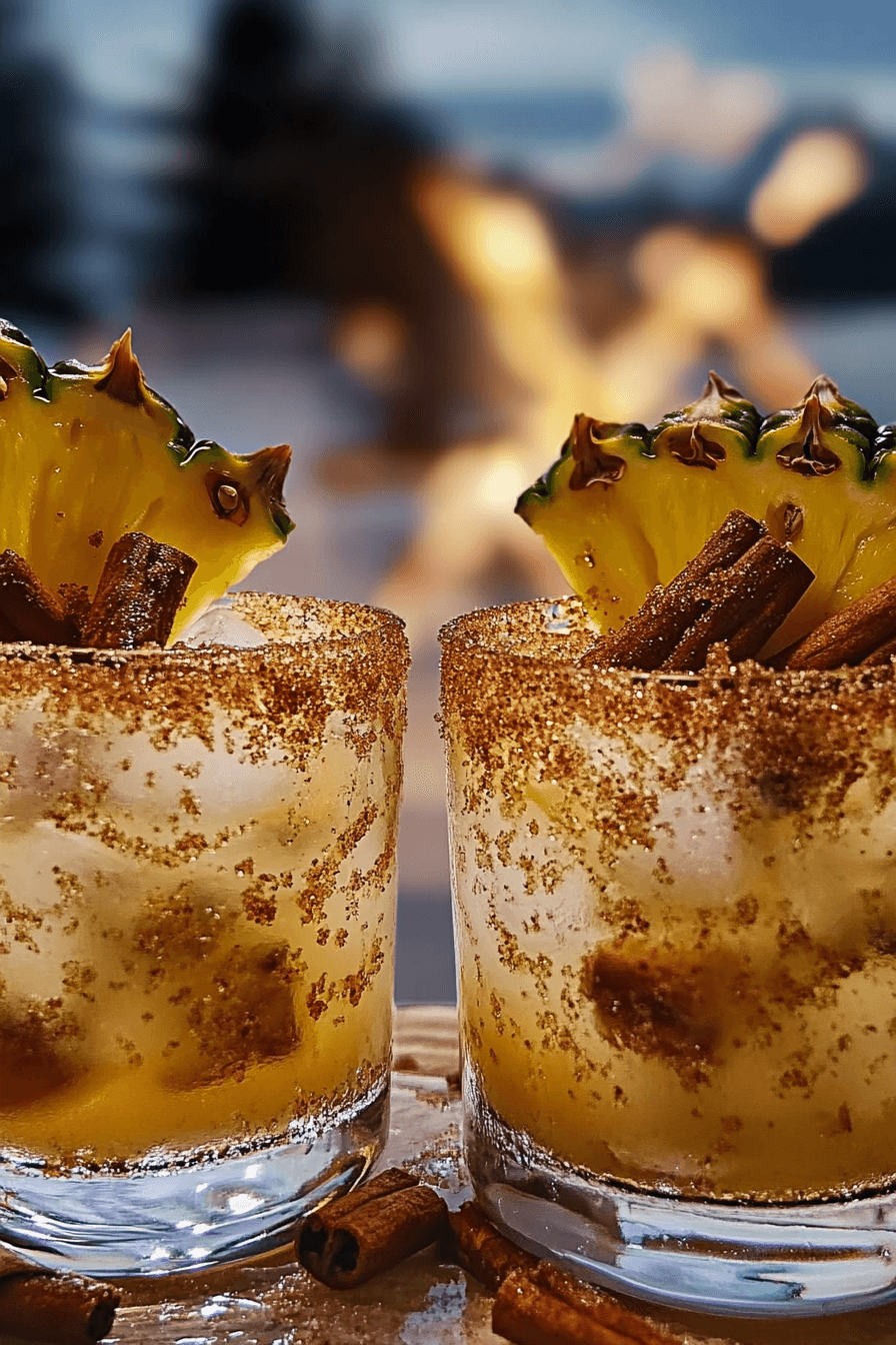 Spiced Pineapple Bourbon Smash