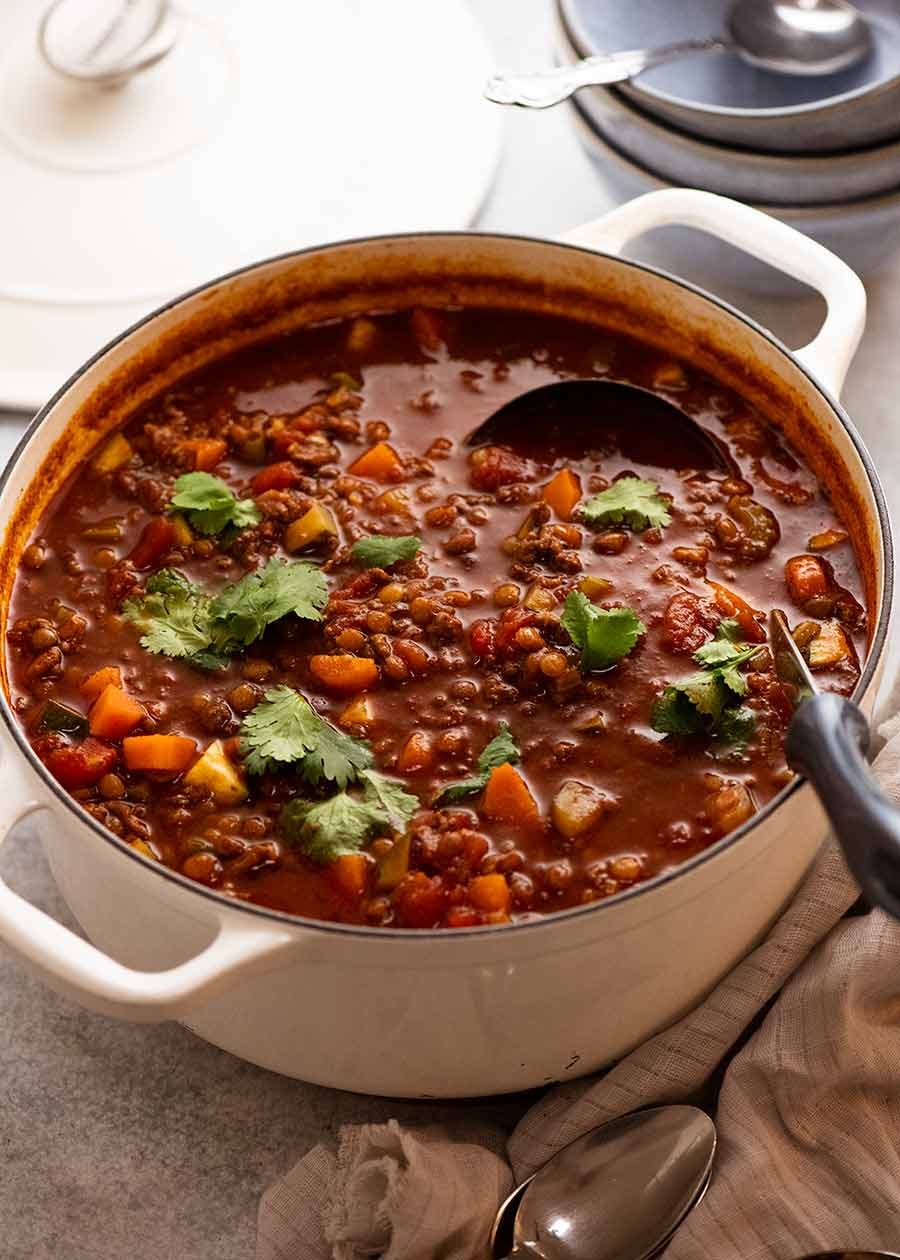 One-Pot Savory Beef and Lentil Stew