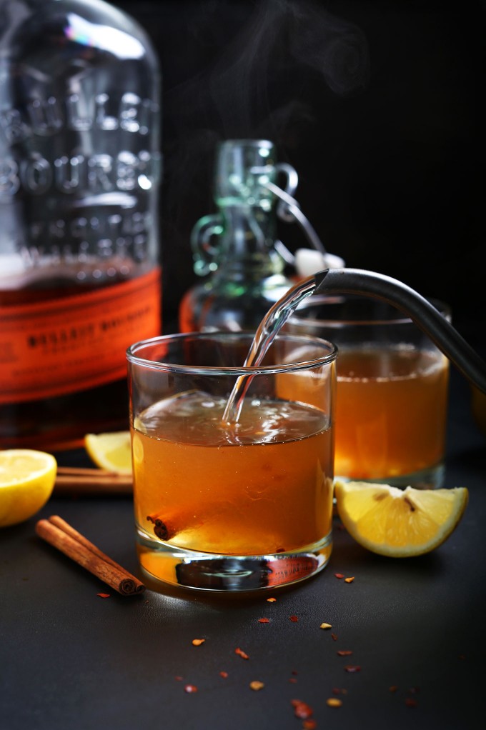 Warm Spiced Bourbon Hot Toddy
