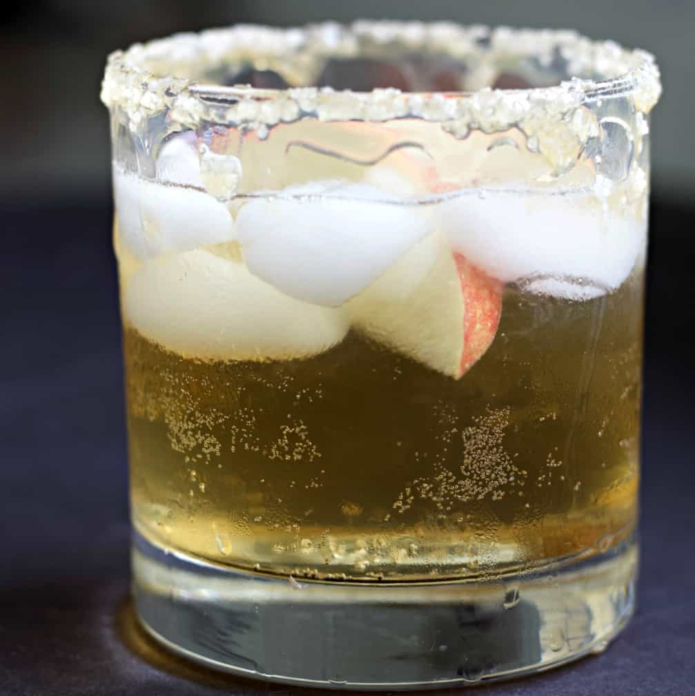Irish Whiskey Shot with Caramelized Apple