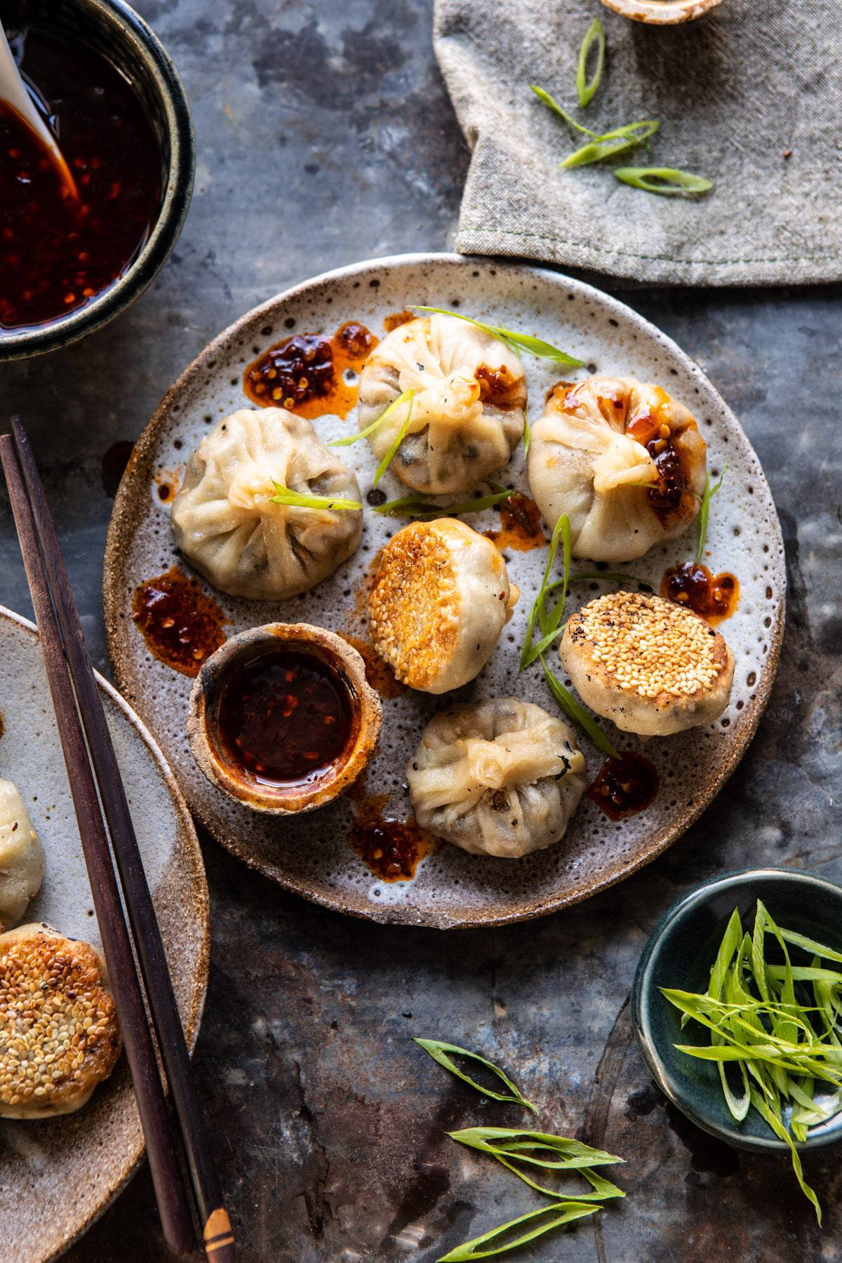 Low-Temperature Steamed Asian Vegetable Dumplings