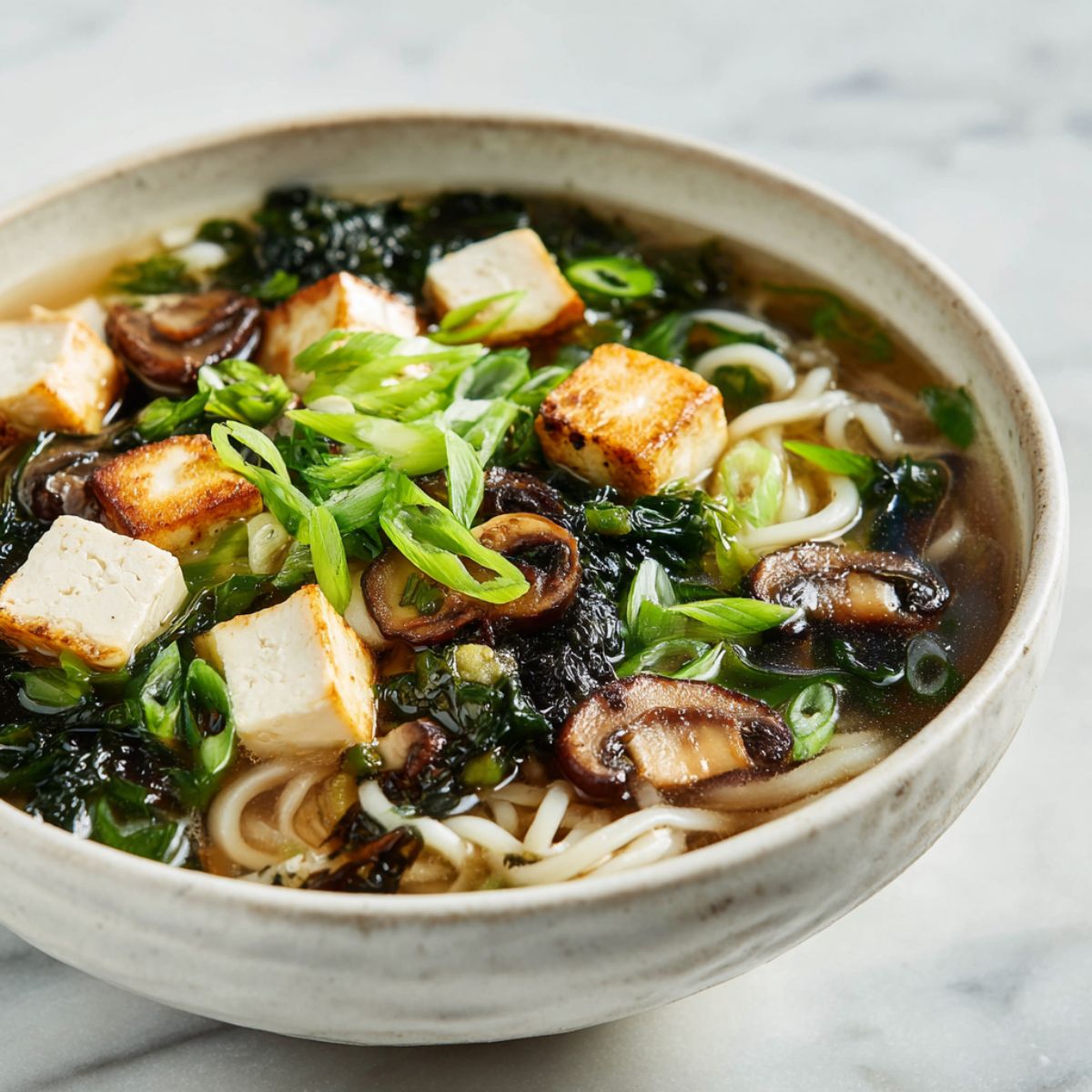 Honjozo-Infused Miso Noodle Soup with Fresh Catch