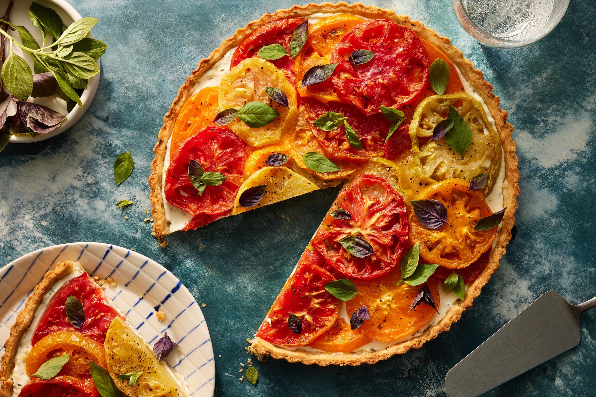 Rosemary Roasted Vegetable & Goat Cheese Tart