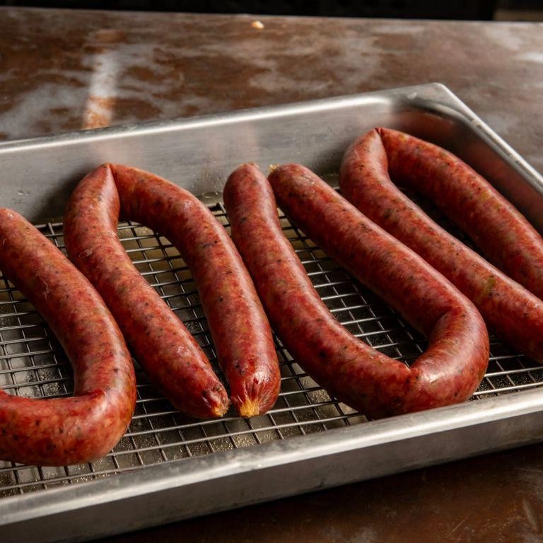 Texas-Style Smoked Sausage with Garlic and Paprika