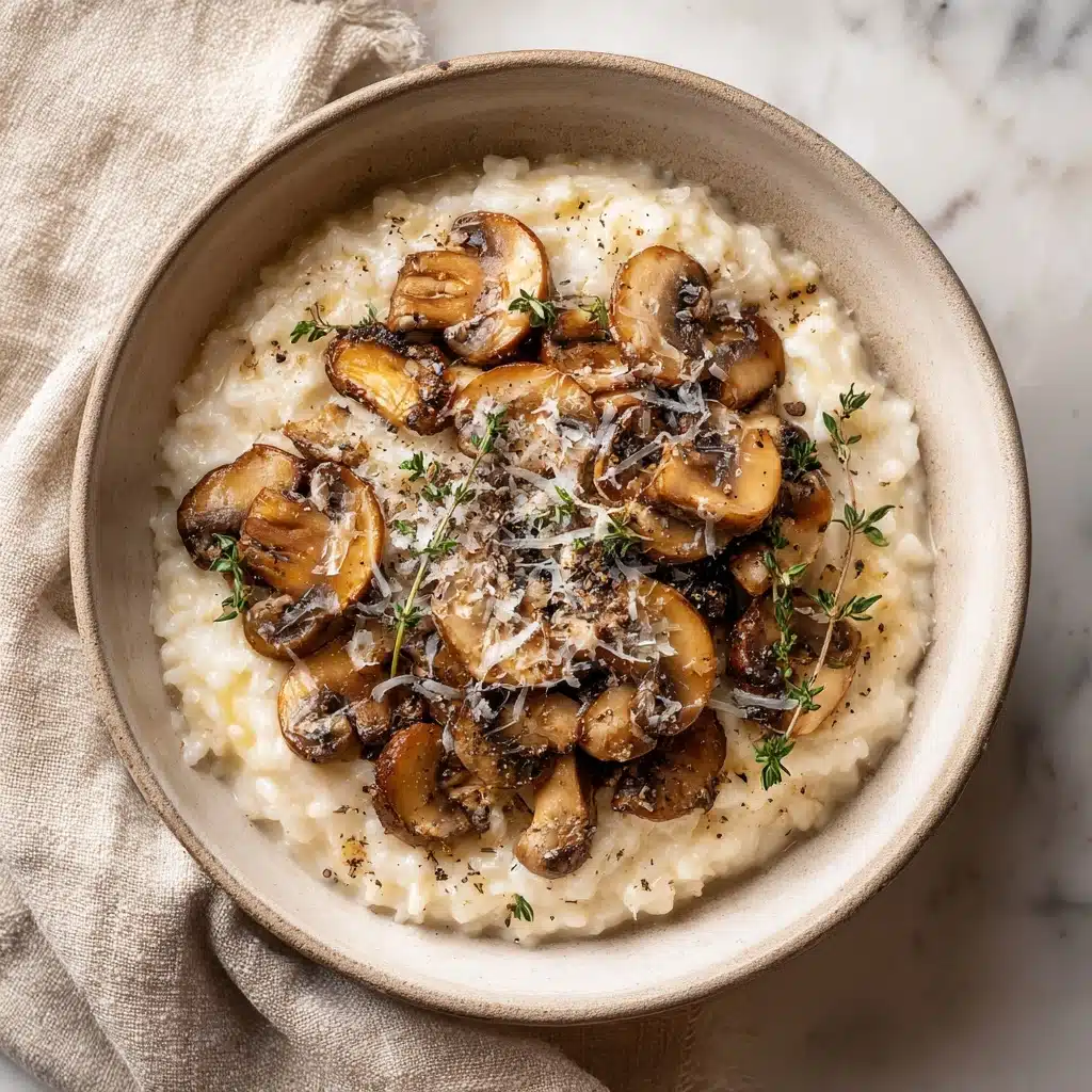 The Best Creamy Mushroom Risotto