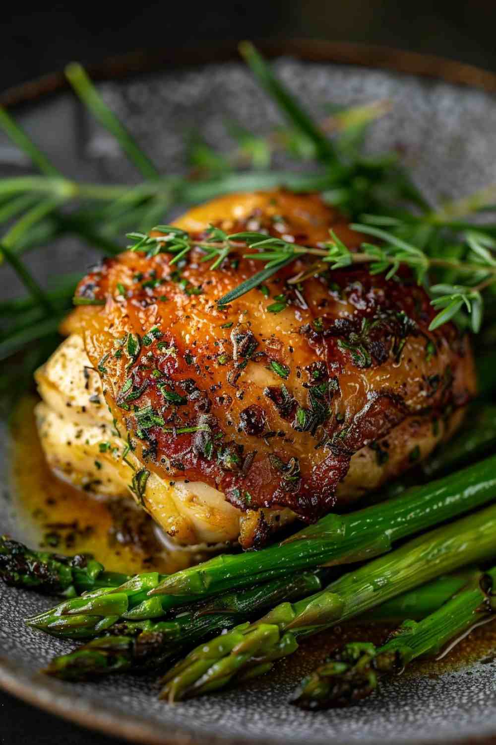 Best Herb-Crusted Chicken with Roasted Asparagus