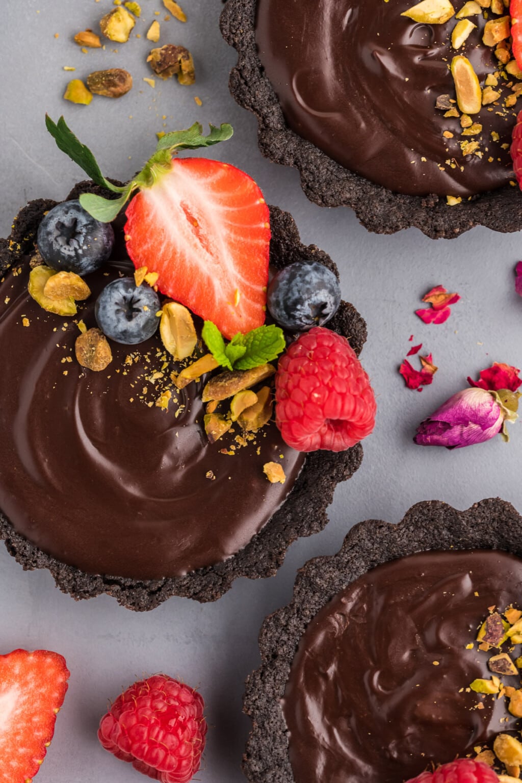 Edible Bloom Chocolate Tart