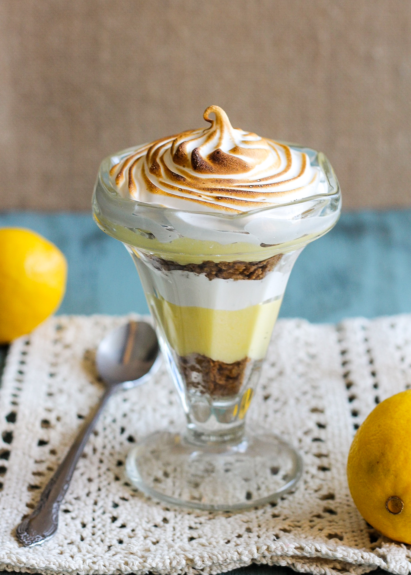 No-Bake Lemon Cream Parfait with Graham Cracker Crust