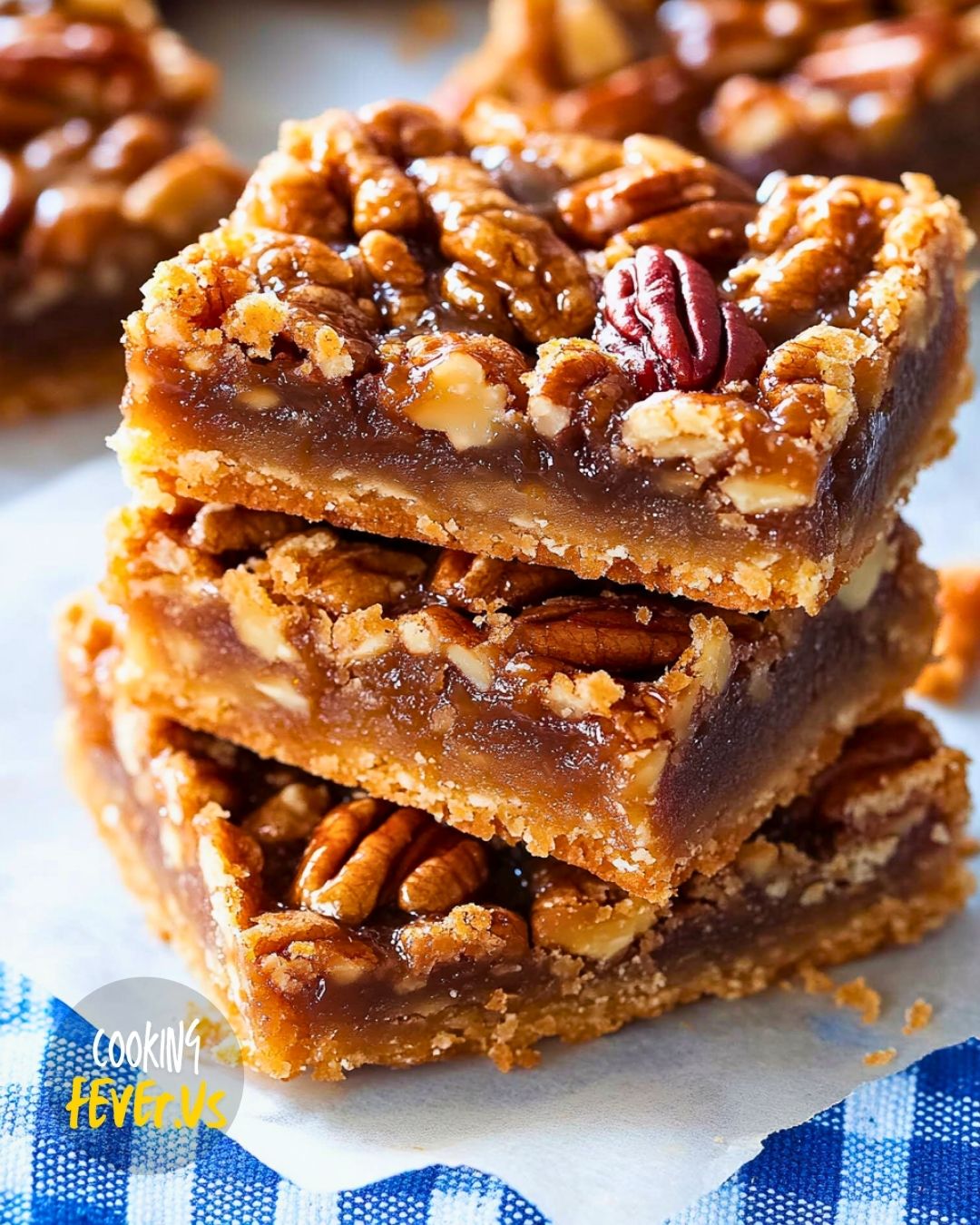 Rustic Southern Pecan Praline Bars