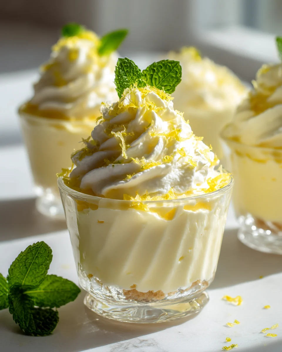 No-Bake Citrus Cheesecake Cups with Lemon Zest