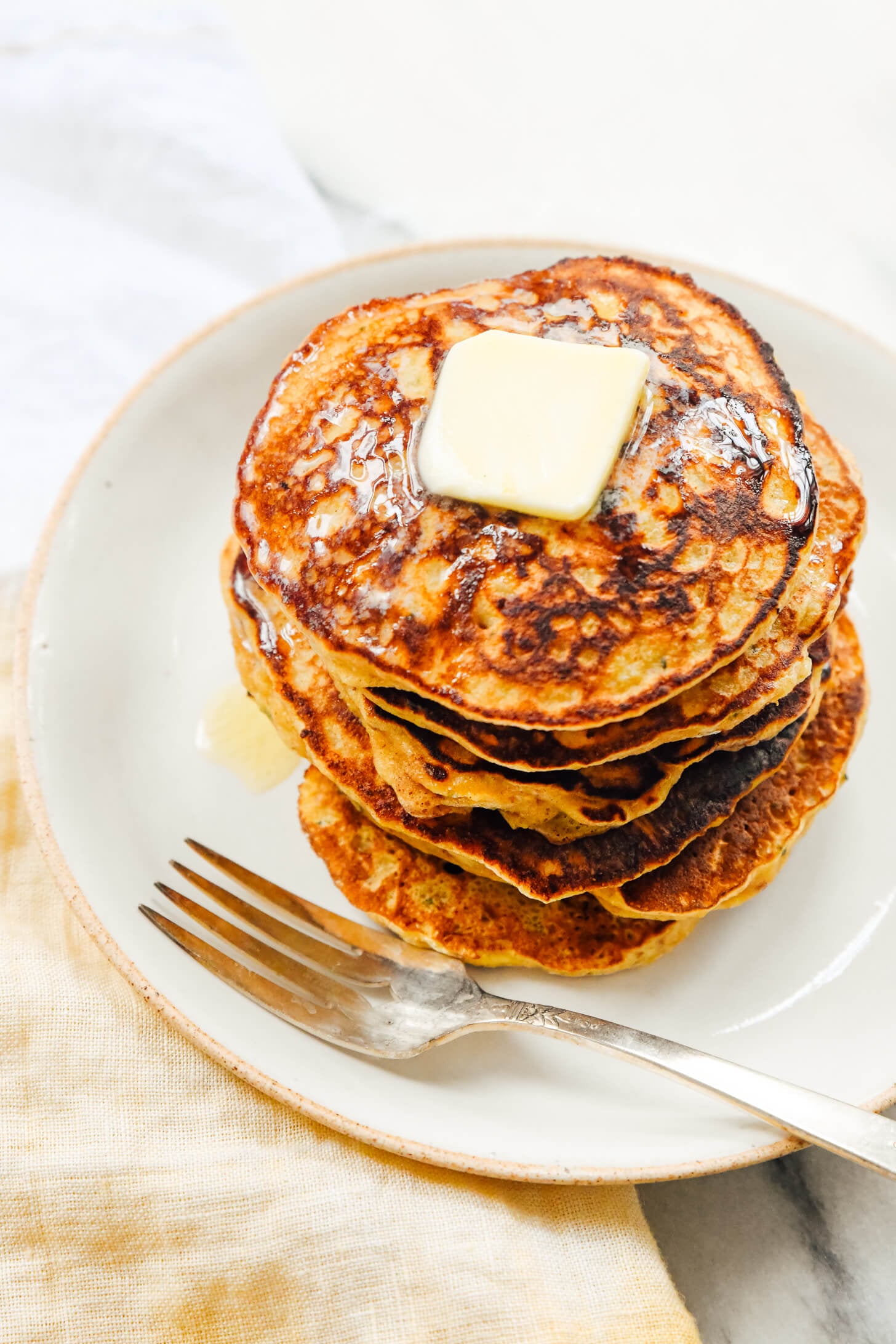 Crispy Tiki-Inspired Banana Coconut Pancakes