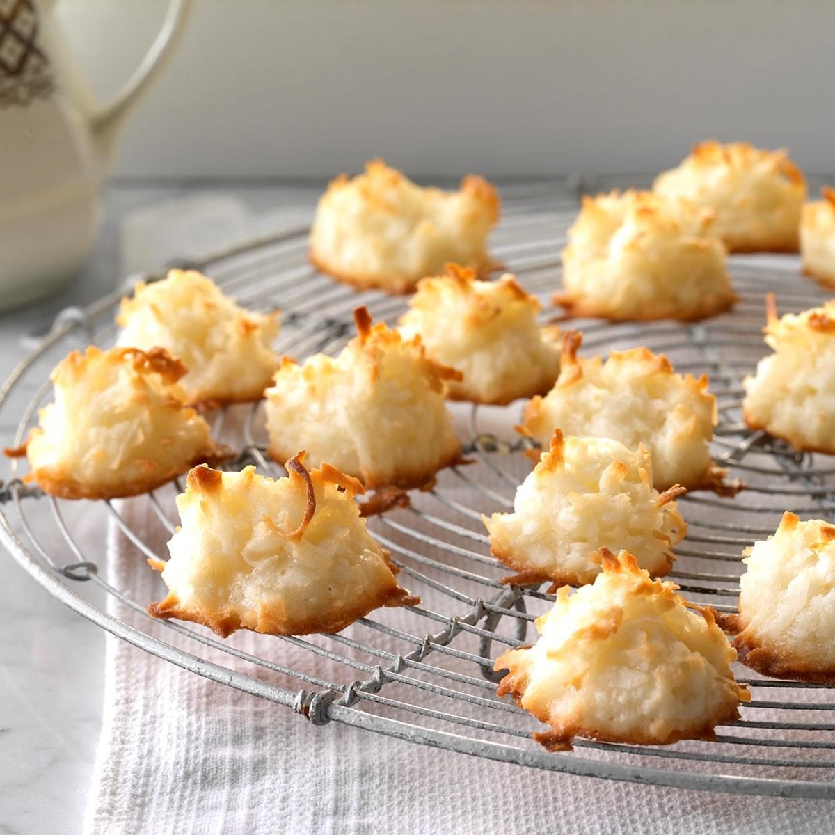 Springtime Honey Lavender Coconut Macaroons