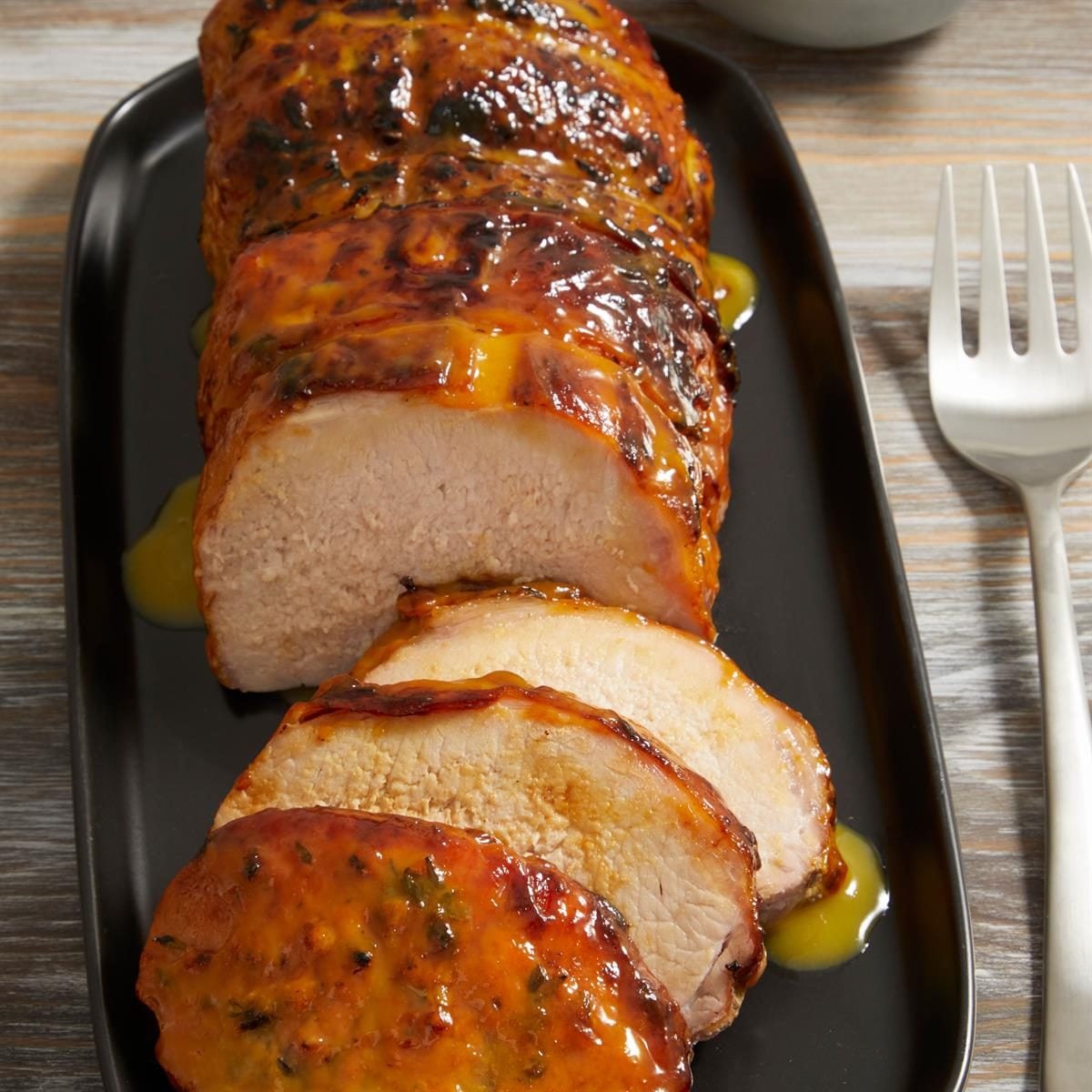 Dark Rum-Glazed Pork Tenderloin