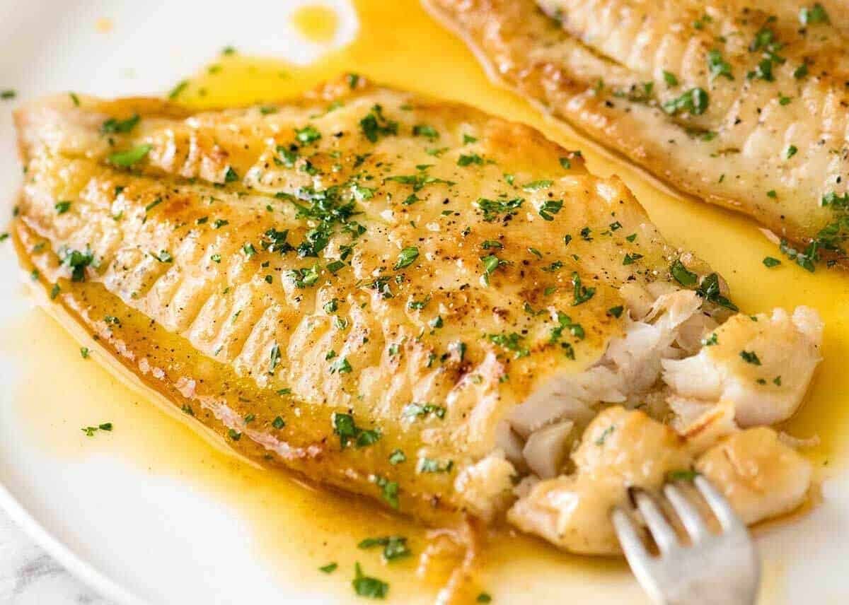 Pan-Seared Regional Fish with Citrus Butter Sauce