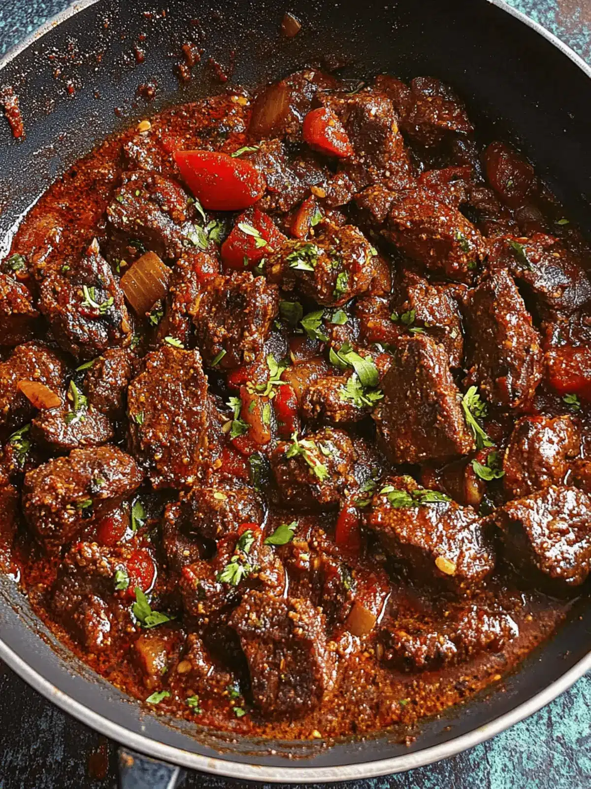 Slow-Cooked Ethiopian Beef Tibs with Red Wine and Cardamom
