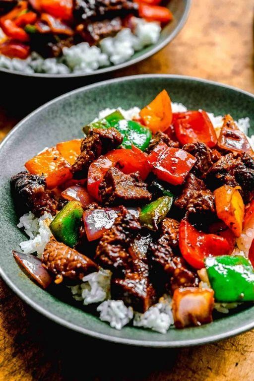 Caramelized Shaken Beef with Black Pepper
