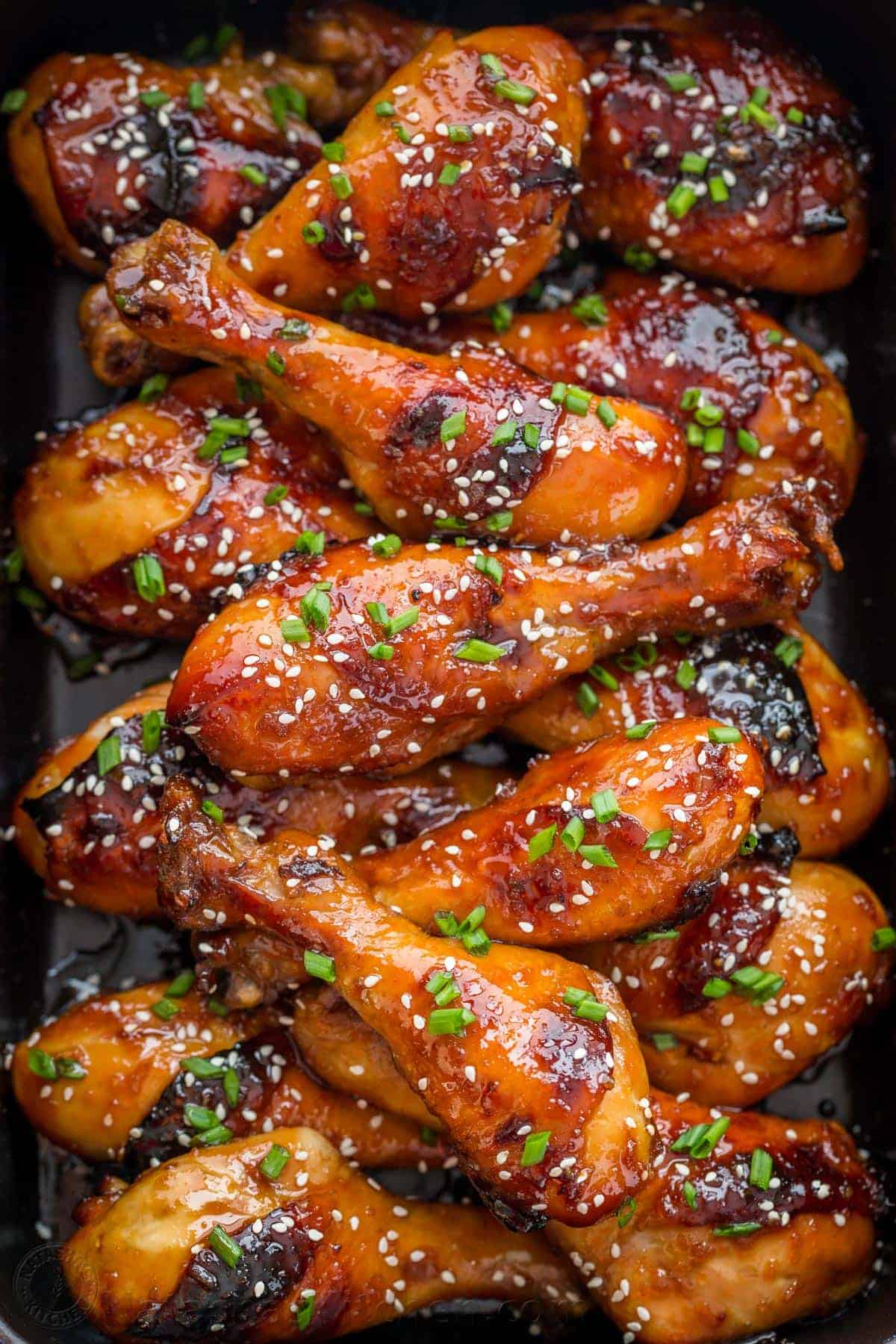 Ethiopian Coffee-Spiced Honey Glazed Chicken Drumsticks