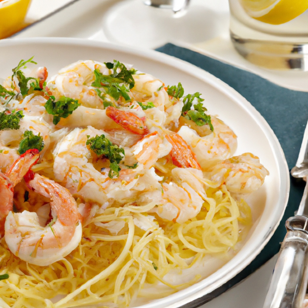 Lemon Garlic Fresh Shrimp Pasta