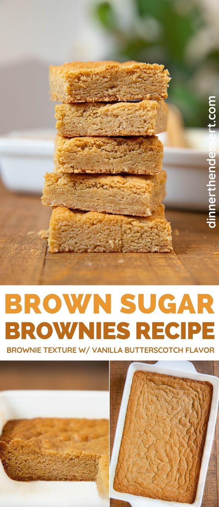 Brown Sugar and Vanilla Sheet Pan Blondies