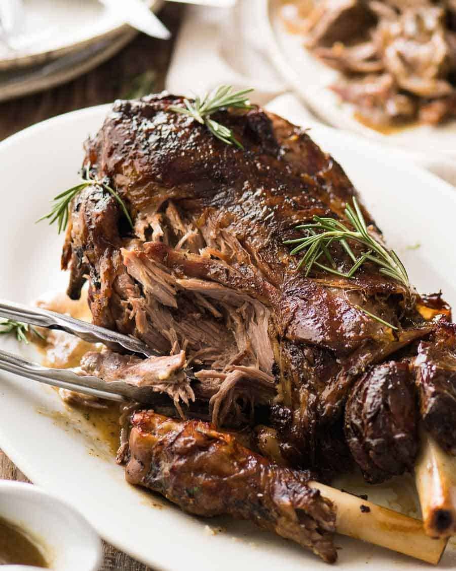 Slow-Roasted Lamb with Pepperberry and Rosemary