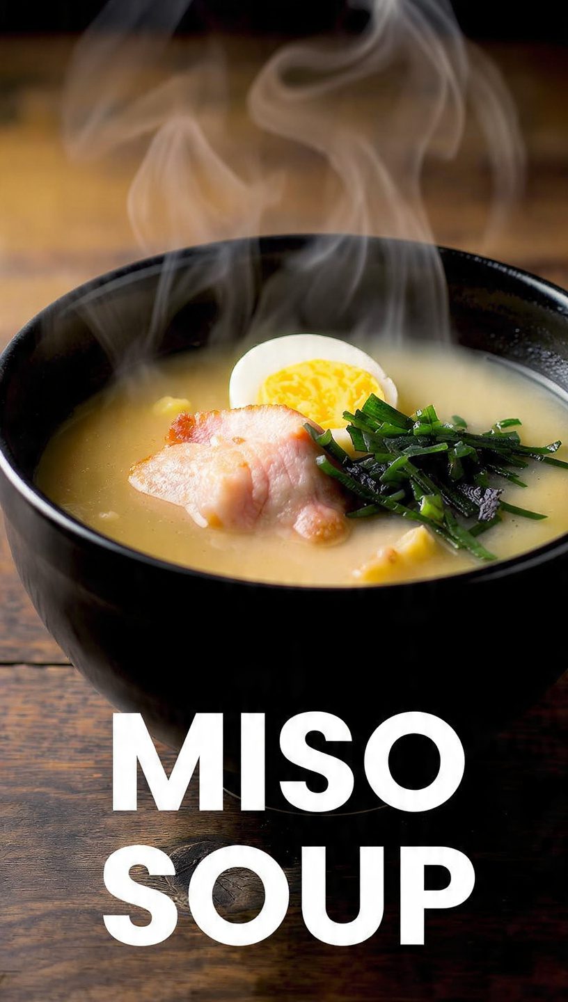 Authentic Shio-Kombu Miso Soup with Wakiimo