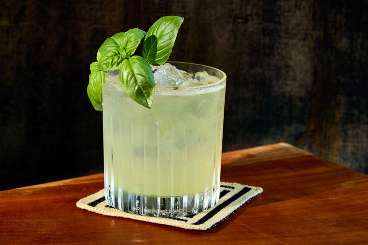 Shaken Gin and Basil Southside