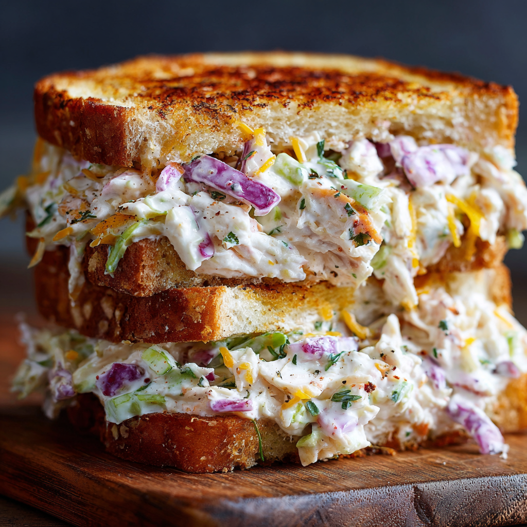 Cold Lemon-Dill Chicken Salad Sandwiches