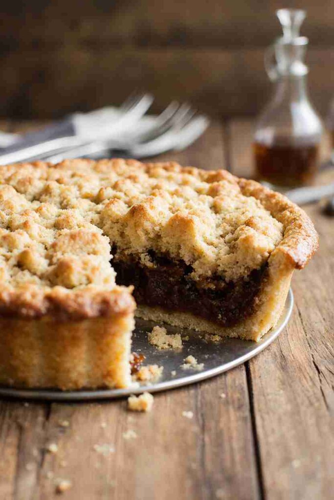 Wayne County Amish-Style Shoofly Pie with Molasses and Crumb Topping