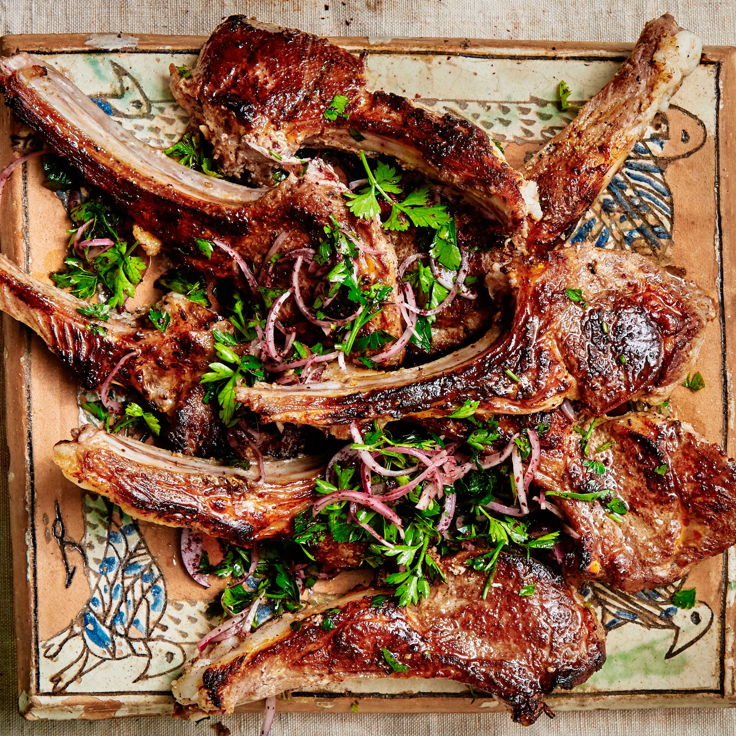 Ethiopian-Inspired Coffee-Spiced Honey Glazed Lamb Chops