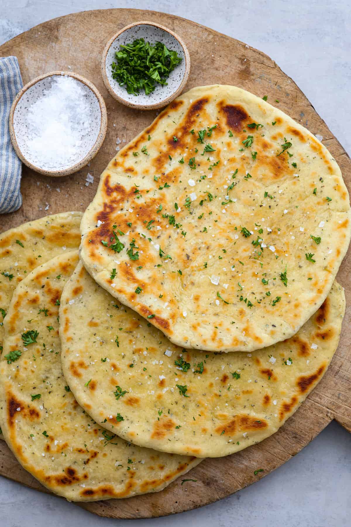 Gluten-Free Herb Flatbread with Garlic Oil Drizzle