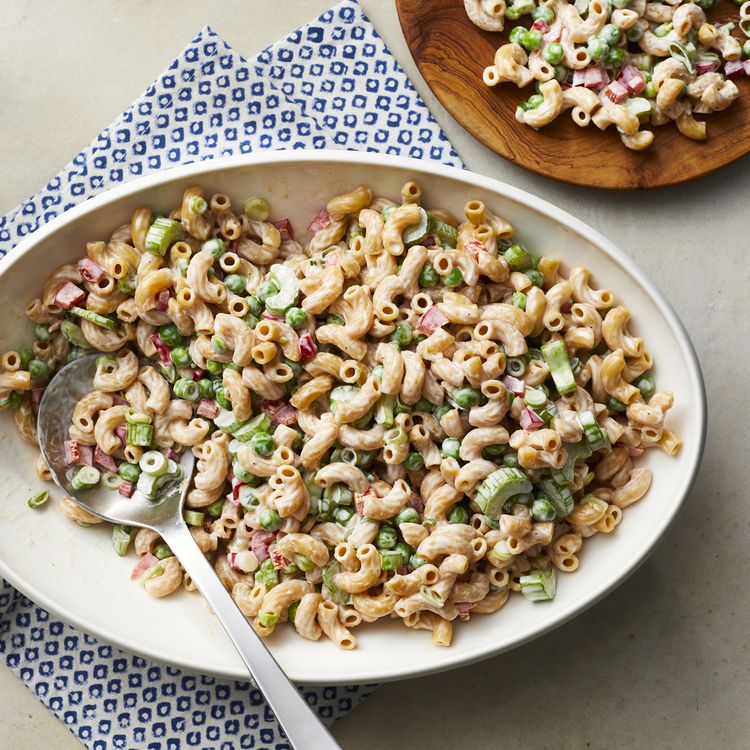 Mini Veggie-Packed Pasta Salad with Creamy Yogurt Dressing