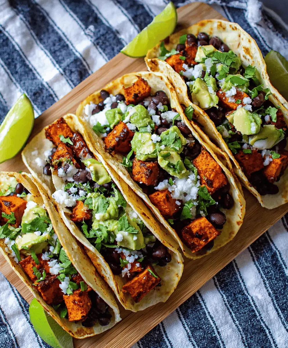 Maple-Glazed Sweet Potato & Black Bean Tacos