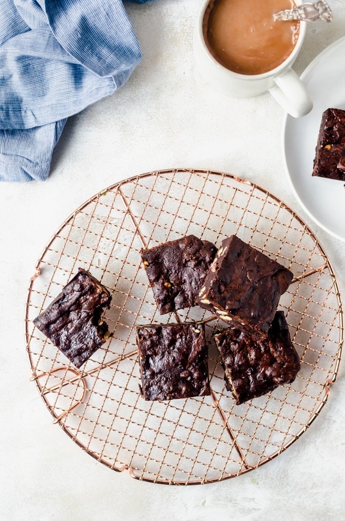 One-Bowl Brownie Bars with Espresso and Walnuts