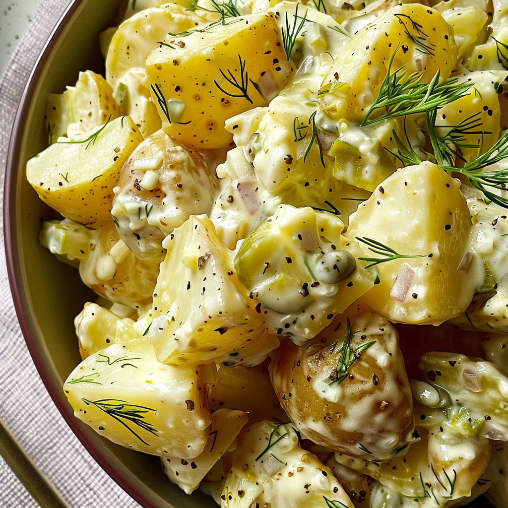 Lemon-Dill Potato Salad with Crispy Bacon
