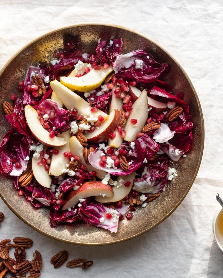 Radicchio & Pear Salad with Balsamic Glaze