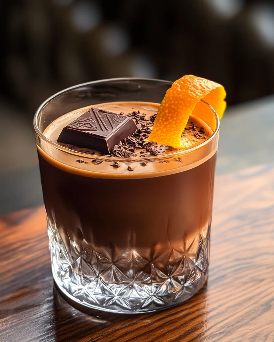 Smoky Espresso and Chocolate Old Fashioned