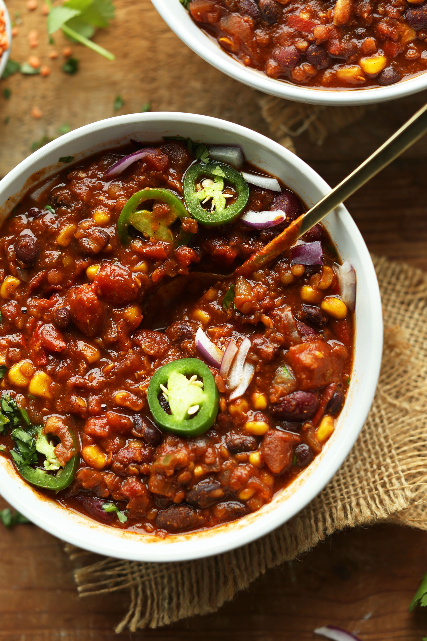 Spicy Ole Miss Red Chili with Black Beans and Smoked Sausage