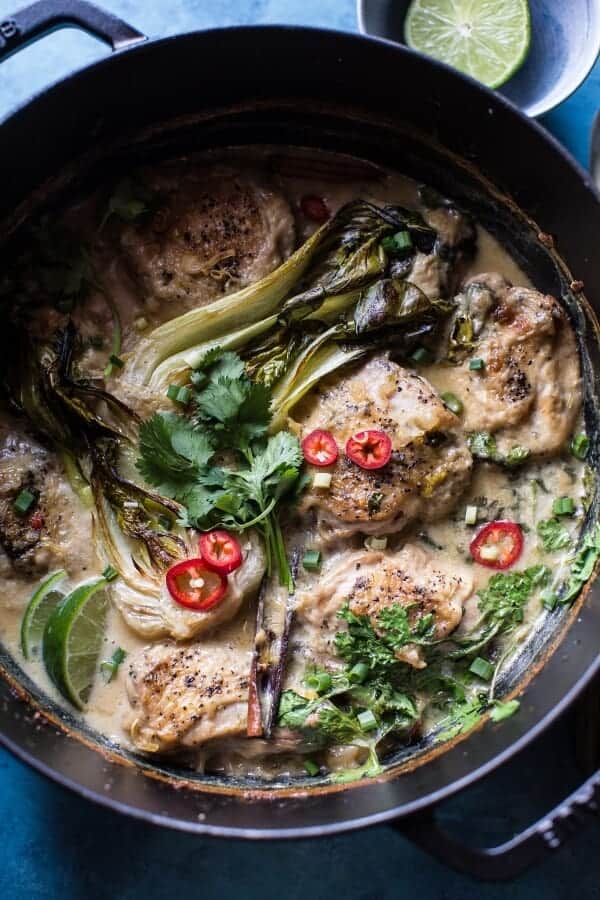 Coconut-Lemongrass Braised Chicken with Tiki Spices