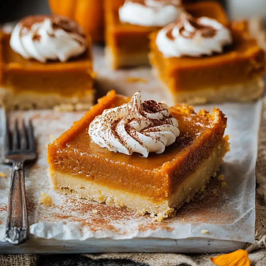 Salted Caramel Pumpkin Pie Bars