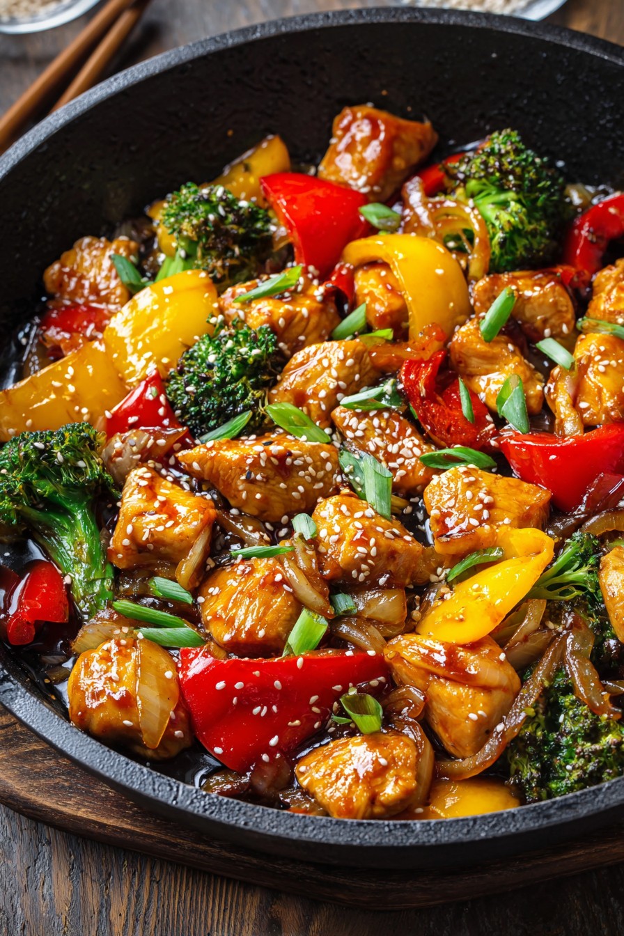 Keto Chicken Stir-Fry with Garlic and Ginger