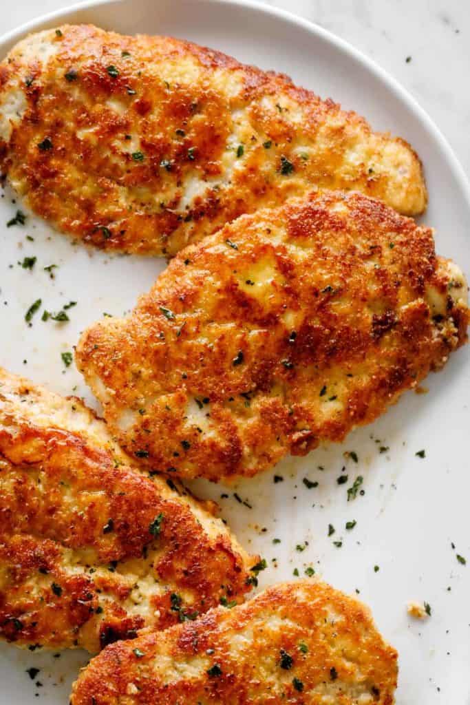 Keto Oven-Fried Chicken with Almond Flour and Parmesan Crust