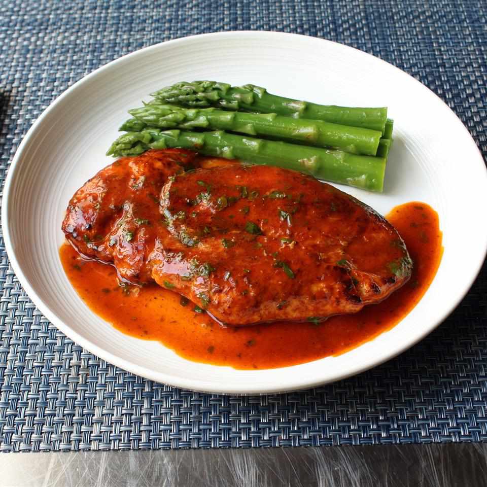 Pan-Seared Berbere Chicken Breast with Spiced Tomato Sauce
