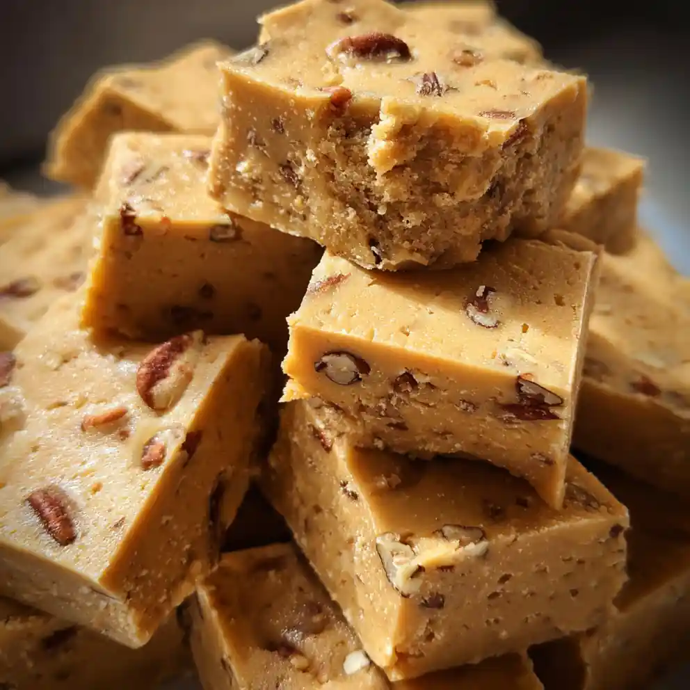 Homemade Fudge Squares with Toasted Pecans