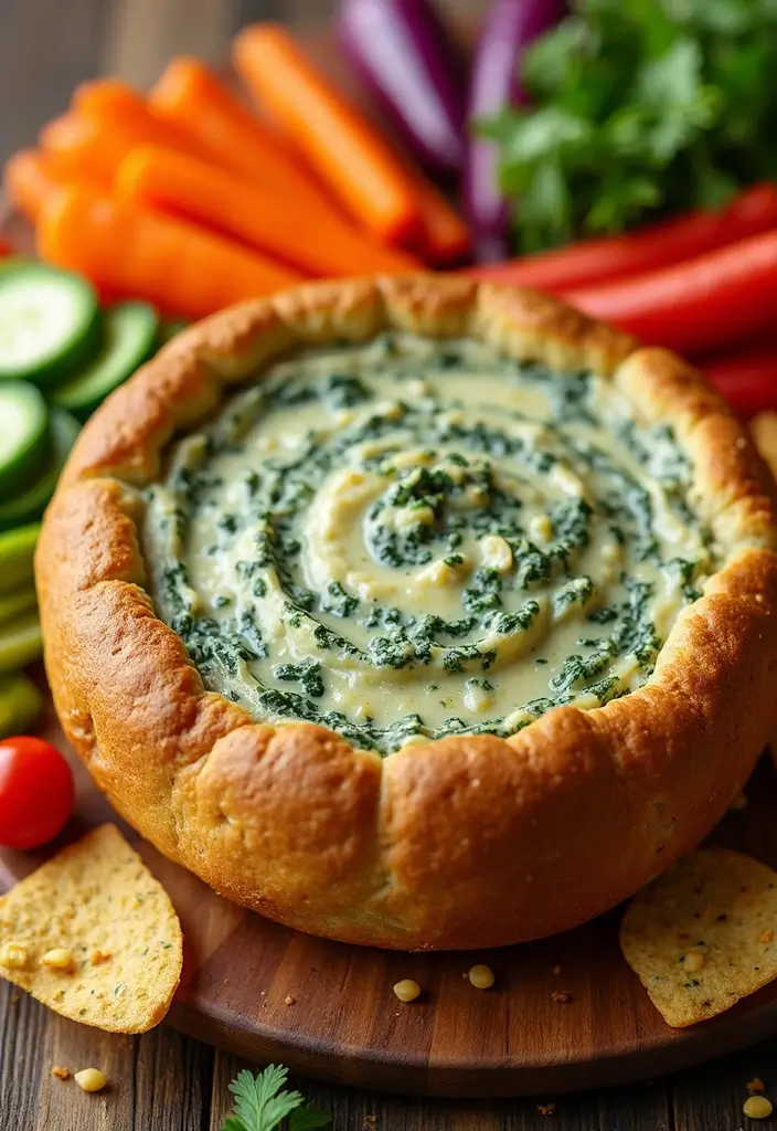 Artichoke and Oregano Cob Loaf Dip