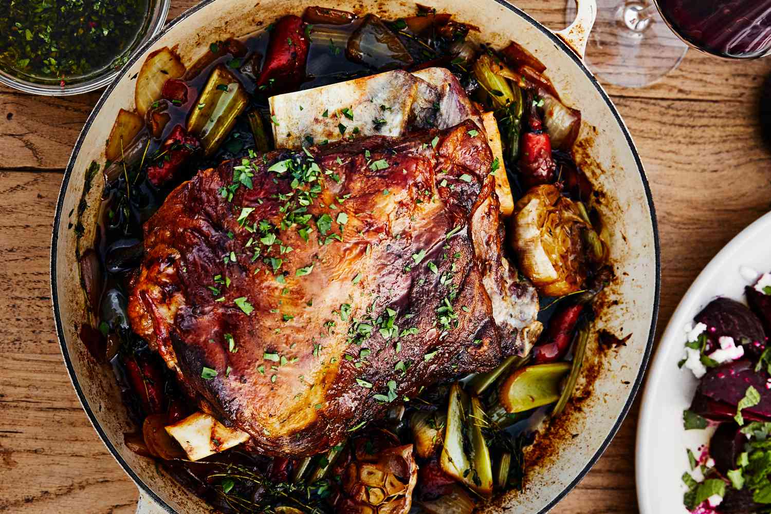 Slow-Cooked Lamb Shoulder with Wattleseed and Lemon Myrtle