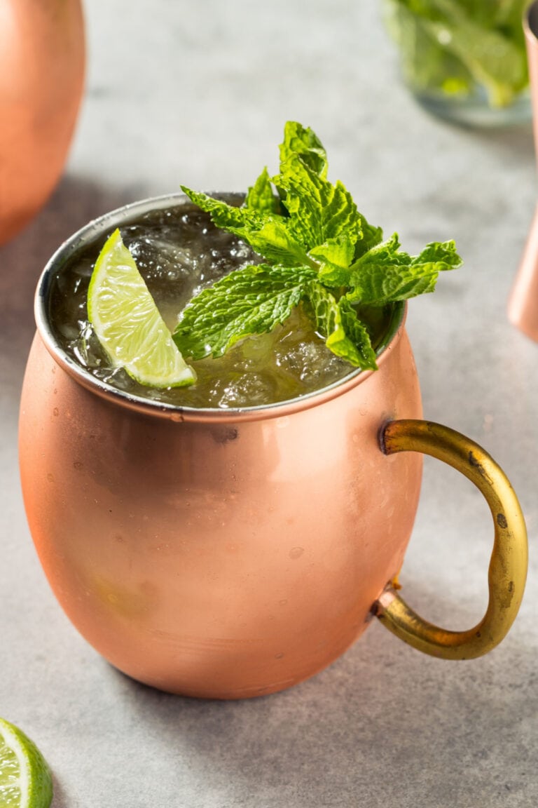 Muddled Mint Vodka Mule